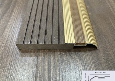 Nẹp Nhôm Sàn Gỗ 45mm