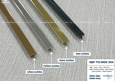 Nẹp Inox 304 T15MM