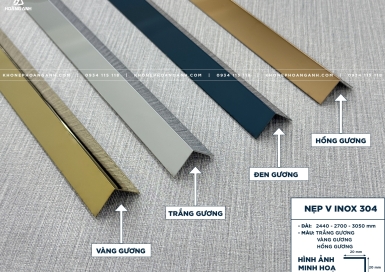 Nẹp Inox 304 V10MM NK