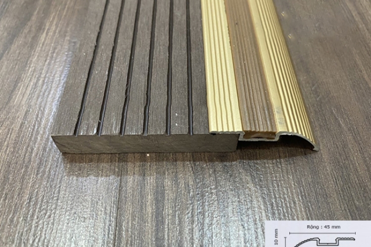 Nẹp Nhôm Sàn Gỗ 45mm