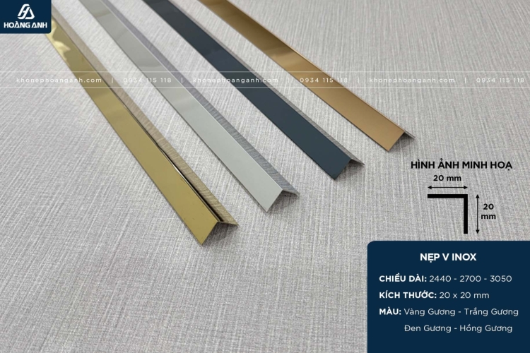 Nẹp V Inox 304
