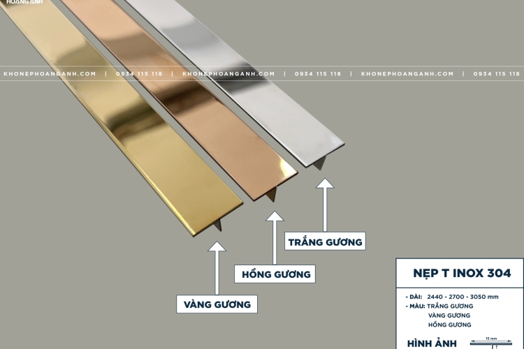 Nẹp Inox 304 T15MM
