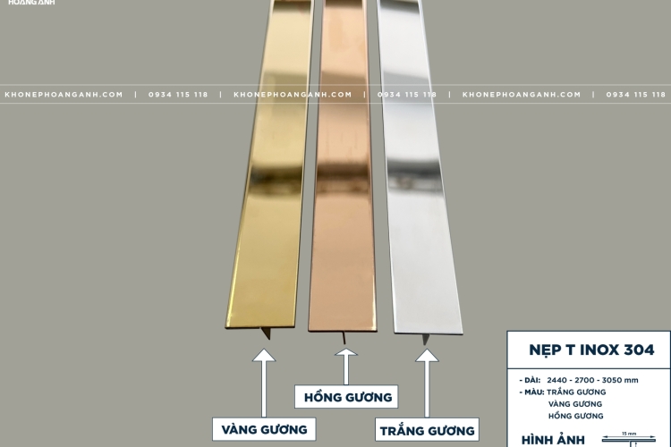 Nẹp Inox 304 T15MM