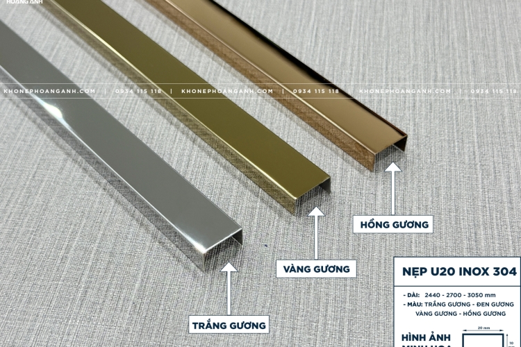 Nẹp V Inox 304