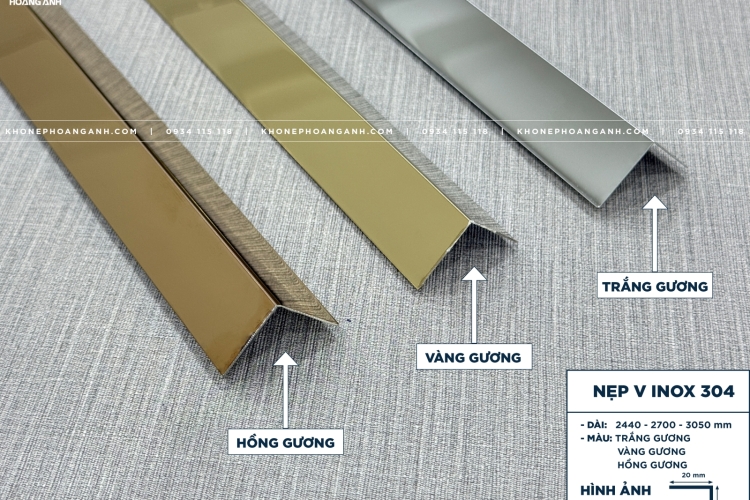 Nẹp V Inox 304