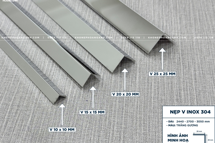 Nẹp V Inox 304