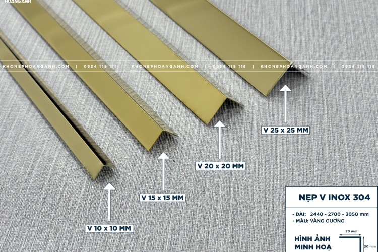 Nẹp V Inox 304